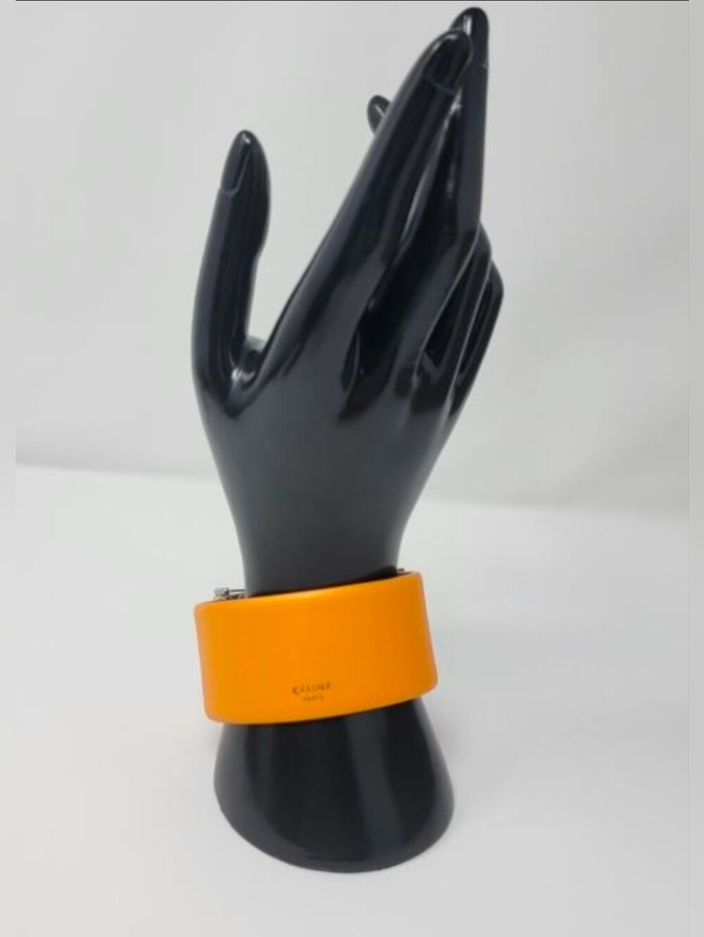 CELINE Yellow Leather Cuff SZ Small
